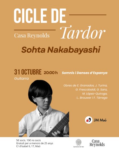 Concert de Sohta Nakabayashi. Guitarra