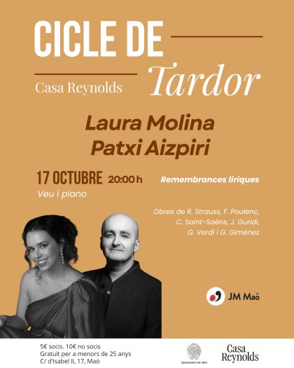 Concert de Laura Molina i Patxi Aizpiri. Veu i piano